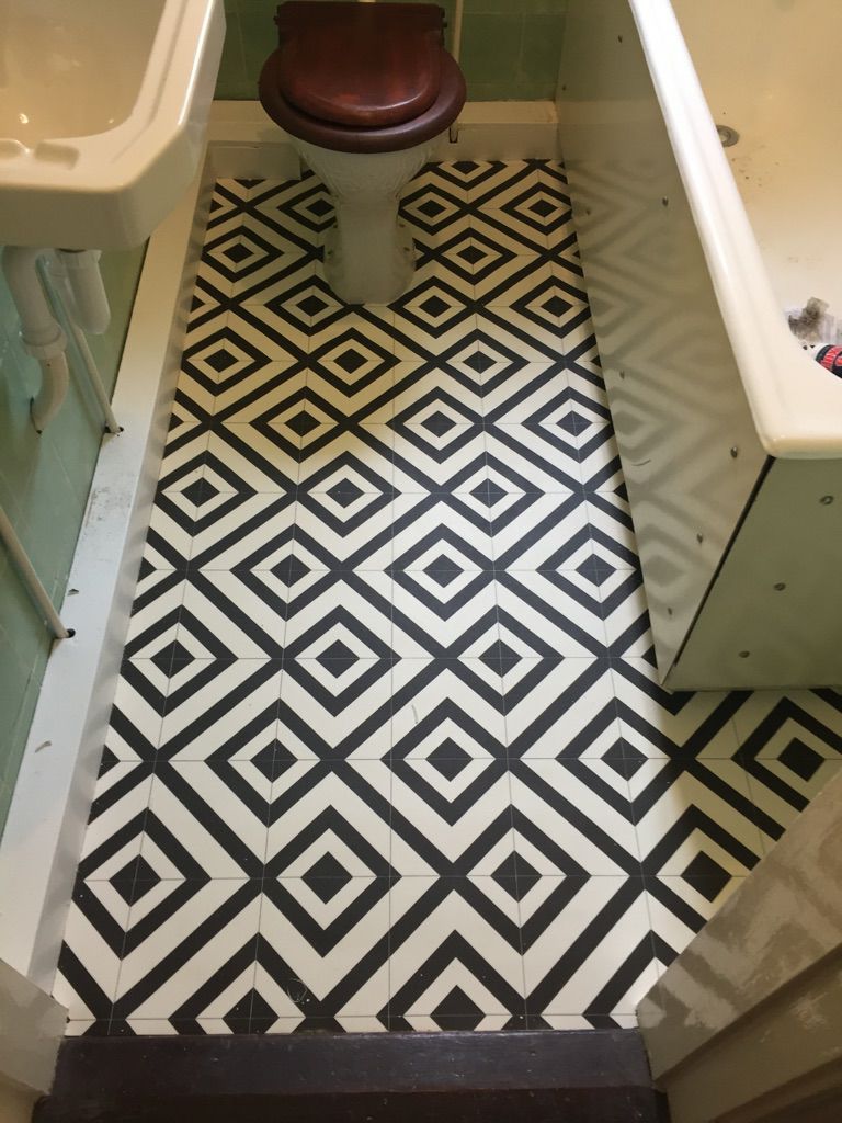Geometric Vinyl Floor Covering fitted by A & D Carpets - A & D Carpets